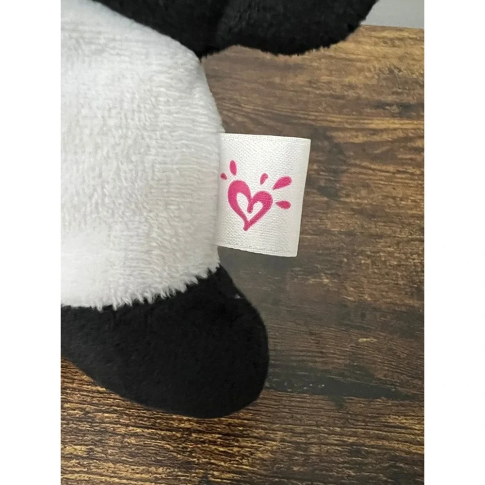 Justice Pandacorn Plush Stuffed Animal Pink Iridescent Wings Gold Horn Panda